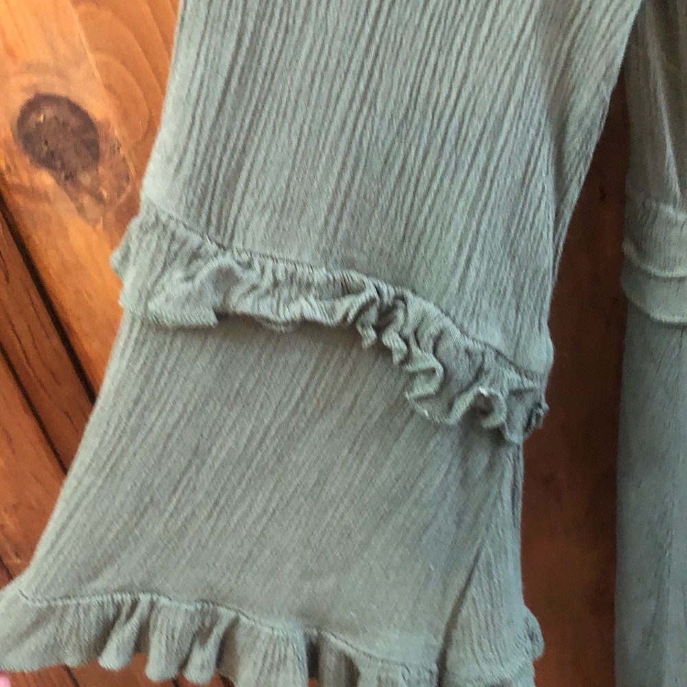 Green Ruffled Dress - Picture 5 of 5